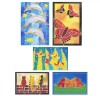 Pack of 5 Assorted Gutta Outlines - Animal