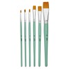 Pack of 6 Pebeo Brushes Flat Head 0,2,4,10,12,18