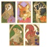 Pack of 5 Assorted  Gutta Outlines - Woodland Animal Pack - NEW