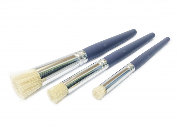 Set of 3 Stencil Brushes