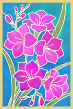 Freesia Design Card