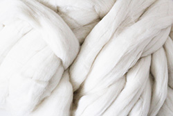 White (unbleached) Merino 70's Wool - 50g