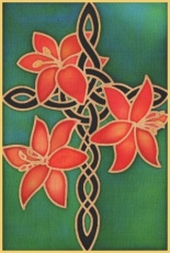 Easter Celtic Cross Design Card