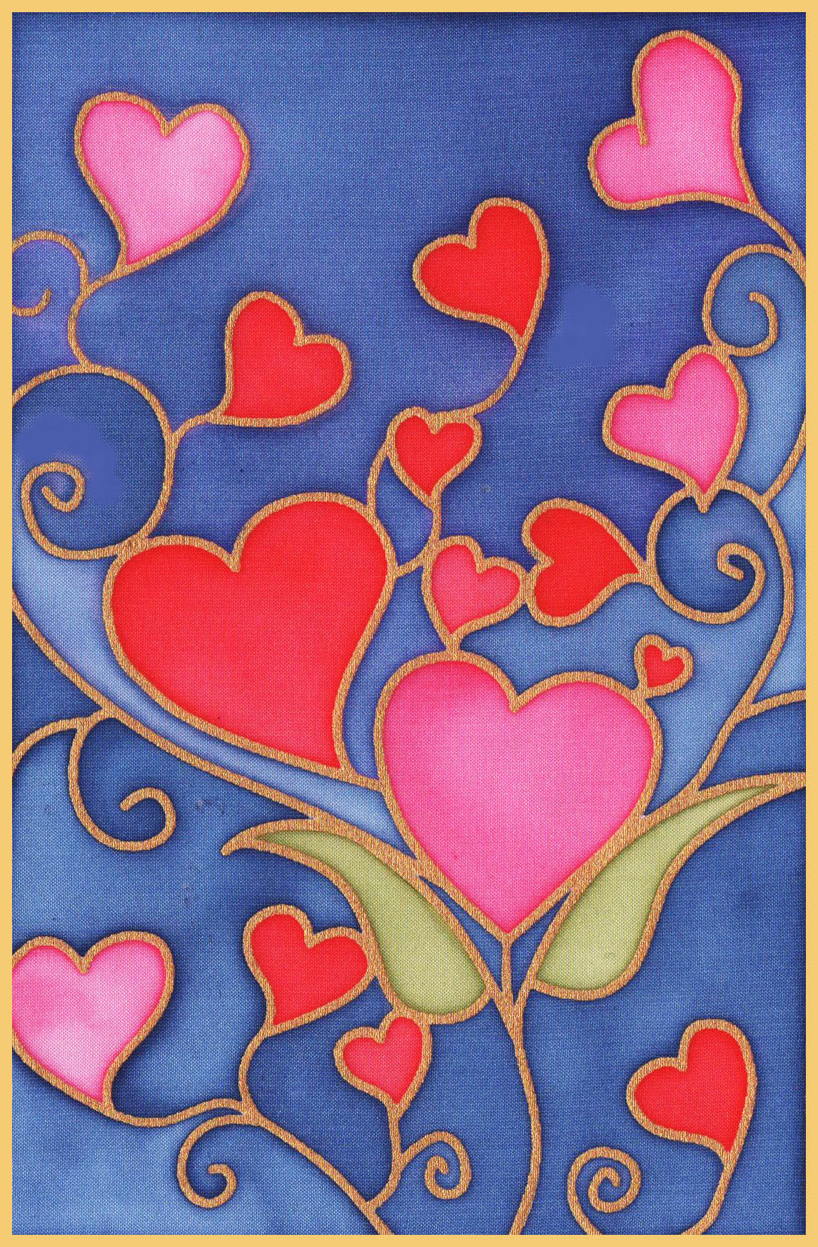 Hearts Design Card