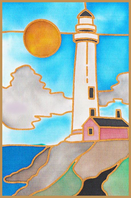 Lighthouse Design Card - silkcraft.co.uk