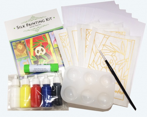 Silkcraft™ Silk Painting Cardmaking kit-Snowman&others Makes 5 beautiful Cards 