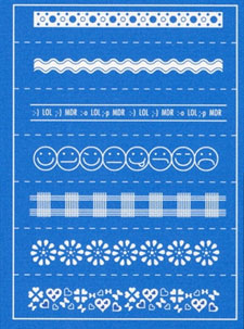 Pebeo Stencil - Ribbons