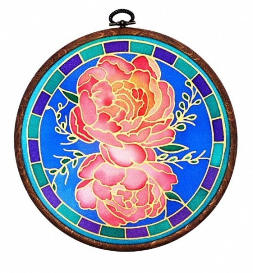 Peony 18cm Suncatcher