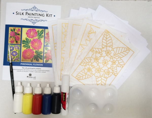 Silk Painting Card Making Kit -Perennial
