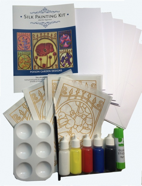 Silk Painting Card Making Kit -Poison Garden