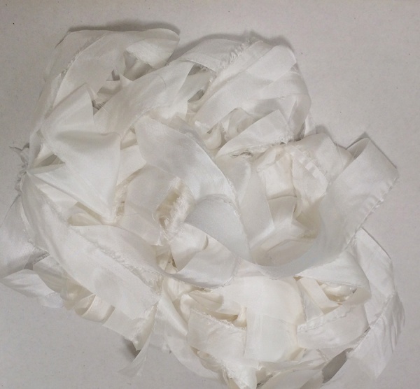 Silk scraps for stuffing 100g